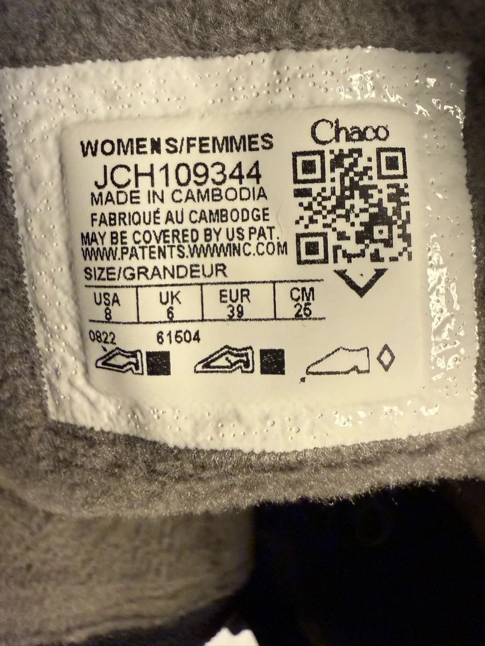Chaco Revel Tall Grey Felt Chelsea Boots | Women’s Size 8 | Cozy Fleece Lined